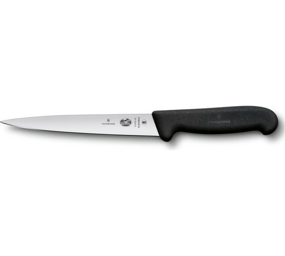 Филейный нож Victorinox Fibrox лезвие 16 см, черный 5.3703.16