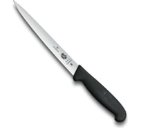 Филейный рыбный нож Victorinox Fibrox лезвие 18 см, черный 5.3813.18
