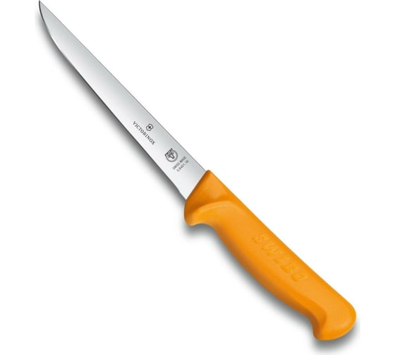 Обвалочный нож Victorinox лезвие 18 см прямое, жёлтый 5.8401.18