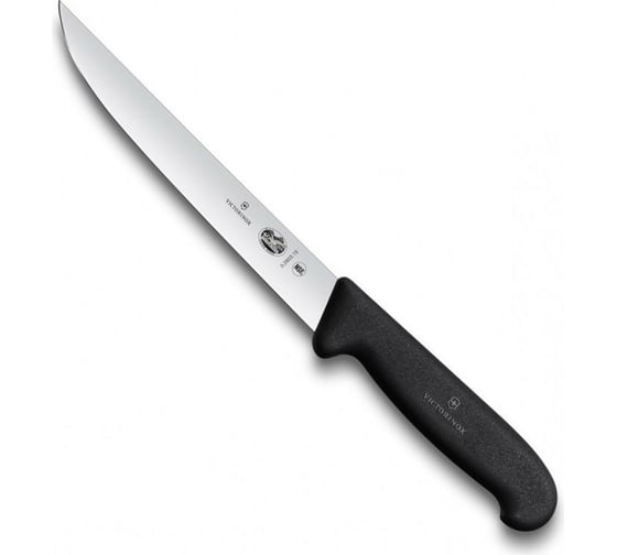 Разделочный нож Victorinox лезвие 15 см узкое, черный 5.2803.15