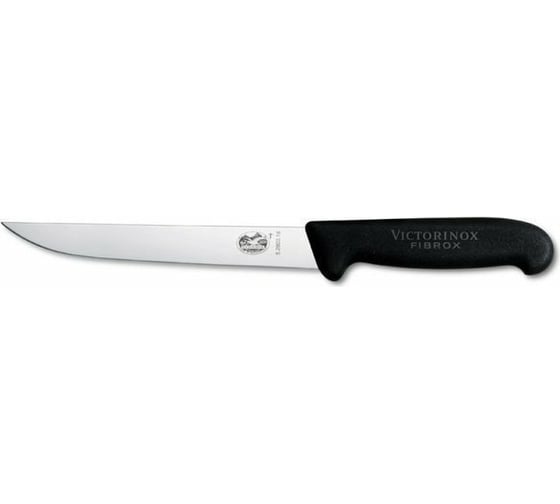 Разделочный нож Victorinox лезвие 15 см узкое, черный 5.2803.15
