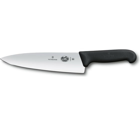 Разделочный нож Victorinox лезвие 20 см широкое, черный 5.2063.20