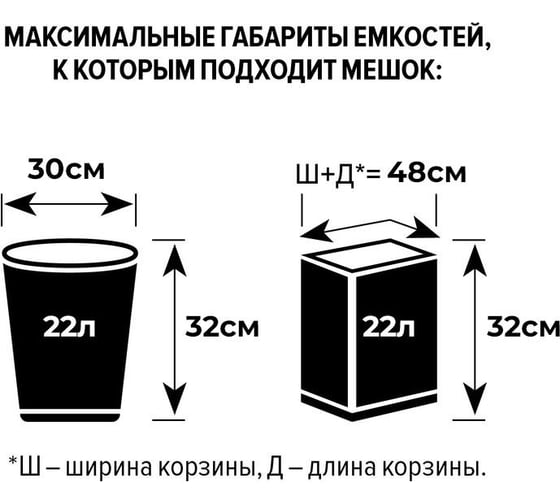 Мешки для мусора в рулоне (30 шт, 500х600 мм, 30 л, 10 мкм, ПНД, зеленые) Luscan 1557731