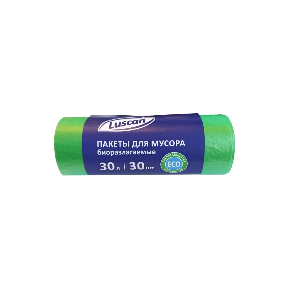 Мешки для мусора в рулоне (30 шт, 500х600 мм, 30 л, 10 мкм, ПНД ...