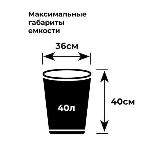 Мешки для мусора с завязками в рулоне (20 шт, 600х700 мм, 60 л, 30 мкм, ПНД, синие) Luscan 1609662