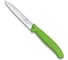 Нож для очистки овощей Victorinox лезвие 10 см, волнистое, зеленый 6.7736.L4 1