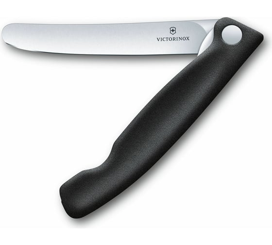 Нож для очистки овощей Victorinox лезвие 11 см, прямое, черный 6.7803.FB