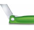 Нож для очистки овощей Victorinox лезвие 11 см, серрейторная заточка, зеленый 6.7836.F4B 2