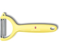 Нож для чистки томатов и киви Victorinox двустороннее зубчатое лезвие, светло-желтая рукоять 7.6079.82
