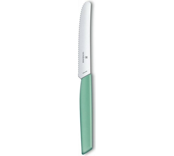 Столовый нож Victorinox Swiss Modern волнистое лезвие 11 см, с закругленным кончиком 6.9006.11W41
