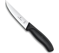 Разделочный нож Victorinox узкое прямое лезвие 12 см, черный, в блистере 6.8103.12B