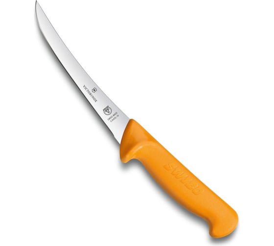 Обвалочный нож Victorinox изогнутое лезвие 16 см, желтый 5.8405.16