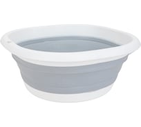 Складной таз Econova 10 л, 360x360x140 мм, серый 411270011