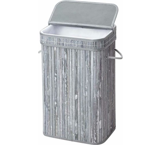 Корзина для белья Homium for Home, Eco, размер 40х30х60см, квадратная, серый laundry8