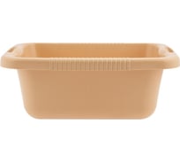 Пластмассовый прямоугольный таз PALISAD Home 25 л, бежевый 929925