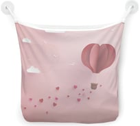 Сетка для игрушек в ванну JOYARTY "Путешествие сердца" настенный органайзер на присосках, 39x33 см tgb_422713