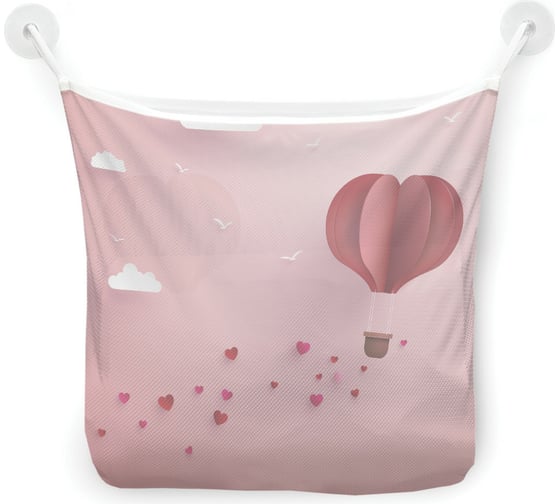 Сетка для игрушек в ванну JOYARTY "Путешествие сердца" настенный органайзер на присосках, 39x33 см tgb_422713 1