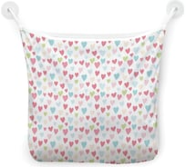 Сетка для игрушек в ванну JOYARTY "Разноцветные Сердца" настенный органайзер на присосках, 39x33 см tgb_422724