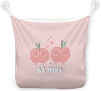 Сетка для игрушек в ванну JOYARTY "Счастливые яблочки" настенный органайзер на присосках, 39x33 см tgb_422680