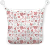 Сетка для игрушек в ванну JOYARTY "Я люблю тебя" настенный органайзер на присосках, 39x33 см tgb_422631