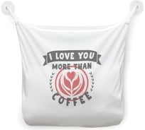 Сетка для игрушек в ванну JOYARTY "Я люблю тебя" настенный органайзер на присосках, 39x33 см tgb_422674