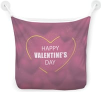 Сетка для игрушек в ванну JOYARTY "Happy Valentine's Day" настенный органайзер на присосках, 39x33 см tgb_422681