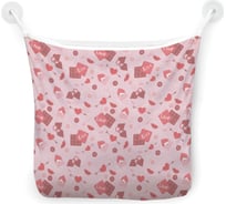 Сетка для игрушек в ванну JOYARTY "Kiss love" настенный органайзер на присосках, 39x33 см tgb_422659