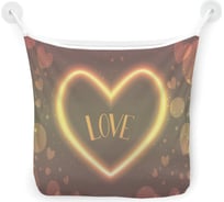 Сетка для игрушек в ванну JOYARTY "Love" настенный органайзер на присосках, 39x33 см tgb_422648