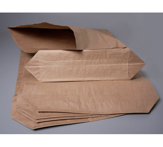 Бумажный крафт-мешок PACK INNOVATION 3-х слойный, 92x50x13 см, для сыпучих продуктов, 20 шт. IP0KM00925013-20