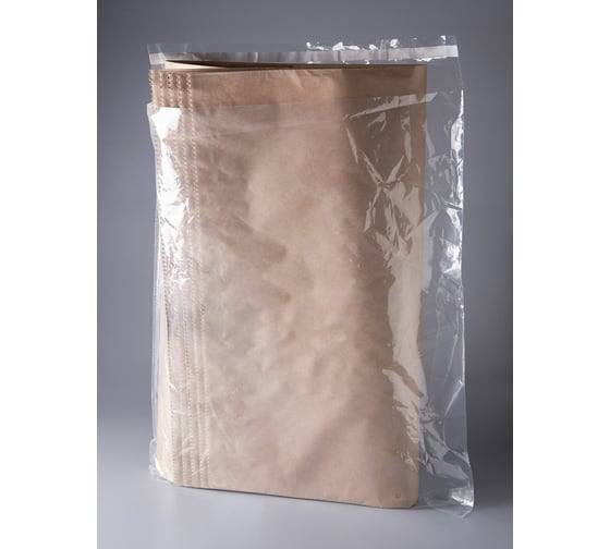 Бумажный крафт-мешок PACK INNOVATION 3-х слойный, 92x50x13 см, для сыпучих продуктов, 5 шт. IP0KM00925013-5