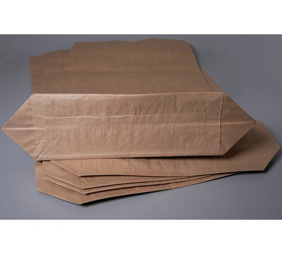 Бумажный крафт-мешок PACK INNOVATION 3-х слойный, 92x50x13 см, для сыпучих продуктов, 40 шт. IP0KM00925013-40
