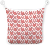 Сетка для игрушек в ванну JOYARTY "Белое сердце" настенный органайзер на присосках, 39x33 см tgb_422716