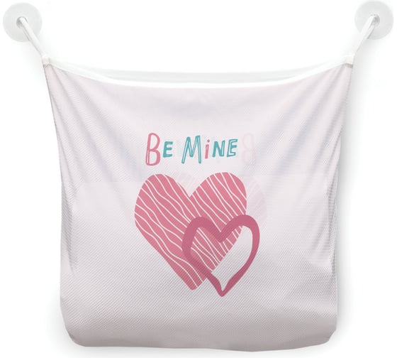 Сетка для игрушек в ванну JOYARTY "Будь моим" настенный органайзер на присосках, 39x33 см tgb_422664 1