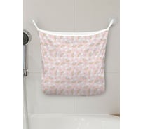 Сетка для игрушек в ванну JOYARTY "Ванильная радуга" настенный органайзер на присосках, 39x33 см tgb_422685