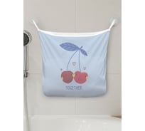 Сетка для игрушек в ванну JOYARTY "Вишинки вместе" настенный органайзер на присосках, 39x33 см tgb_422698