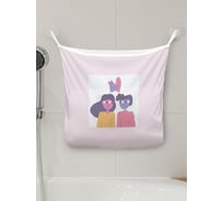 Сетка для игрушек в ванну JOYARTY "Влюбленные" настенный органайзер на присосках, 39x33 см tgb_422672