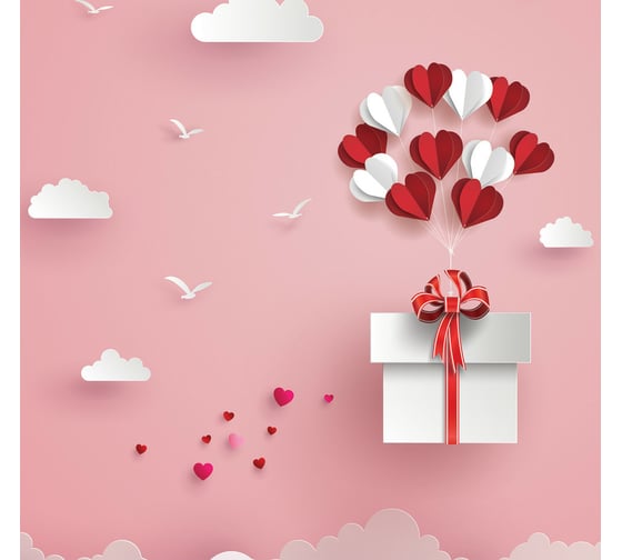 Сетка для игрушек в ванну JOYARTY "Воздушный подарок" настенный органайзер на присосках, 39x33 см tgb_422718