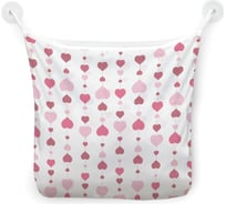 Сетка для игрушек в ванну JOYARTY "Гирлянда из сердец" настенный органайзер на присосках, 39x33 см tgb_422710