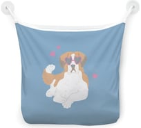 Сетка для игрушек в ванну JOYARTY "Деловой пес" настенный органайзер на присосках, 39x33 см tgb_422661