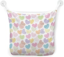 Сетка для игрушек в ванну JOYARTY "Карамельные сердца" настенный органайзер на присосках, 39x33 см tgb_422695