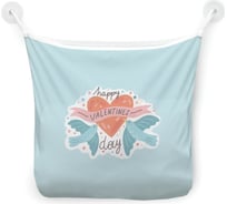 Сетка для игрушек в ванну JOYARTY "Любовь и голуби" настенный органайзер на присосках, 39x33 см tgb_422671