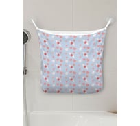 Сетка для игрушек в ванну JOYARTY "Окрыленные сердца" настенный органайзер на присосках, 39x33 см tgb_422692