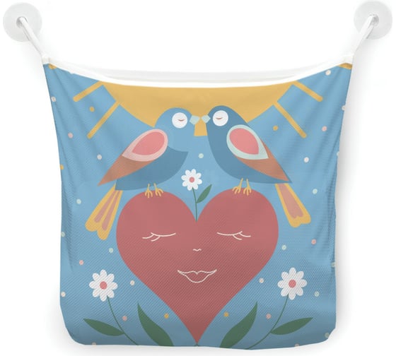 Сетка для игрушек в ванну JOYARTY "Весна" настенный органайзер на присосках, 39x33 см tgb_422667 1