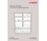 Комплект ящиков для хранения с крышкой Econova Tex-box 21 л, 2 шт., 38x28x27,2 см, прозрачный 43429270122 5