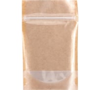 Упаковочные зип пакеты Forceberg ДОЙ ПАК HOMEandDIY с замком zip-lock 13x15 см, крафт/прозрачный, 10шт 8-7612425-010