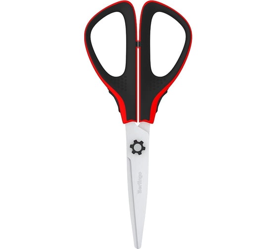 Ножницы Berlingo easycut 300 17.5 см, красные, мягкие вставки, европодвес DNn_17535_b