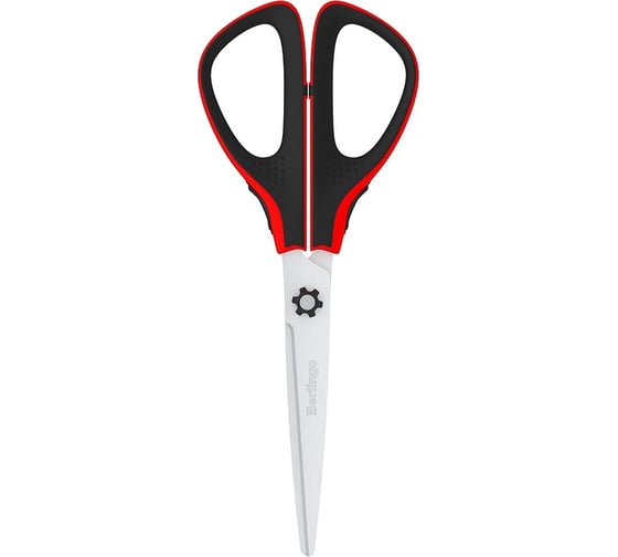 Ножницы Berlingo easycut 300 20 см, красные, мягкие вставки, европодвес DNn_20035_b