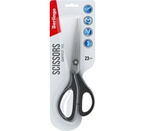 Ножницы Berlingo easycut 350 23 см, серые, эргономичные ручки, мягкие вставки, европодвес DNn_23035_c