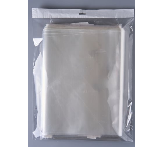 Пакет PACK INNOVATION БОПП, с клеевым клапаном, 43x64+4 см, 40 мкм, 200 шт. IP00BOРР4364.40-4-4-200
