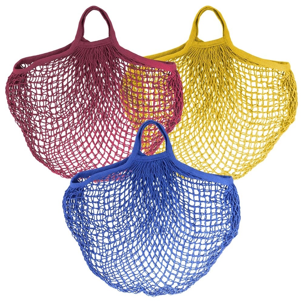 Сумка для покупок с ручками МУЛЬТИДОМ Ретро Авоська-Колор, 3 цвета VL57 ...